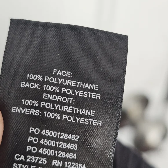 Aritzia Babaton Faux Leather Pants Womens Size 6 Black Ankle